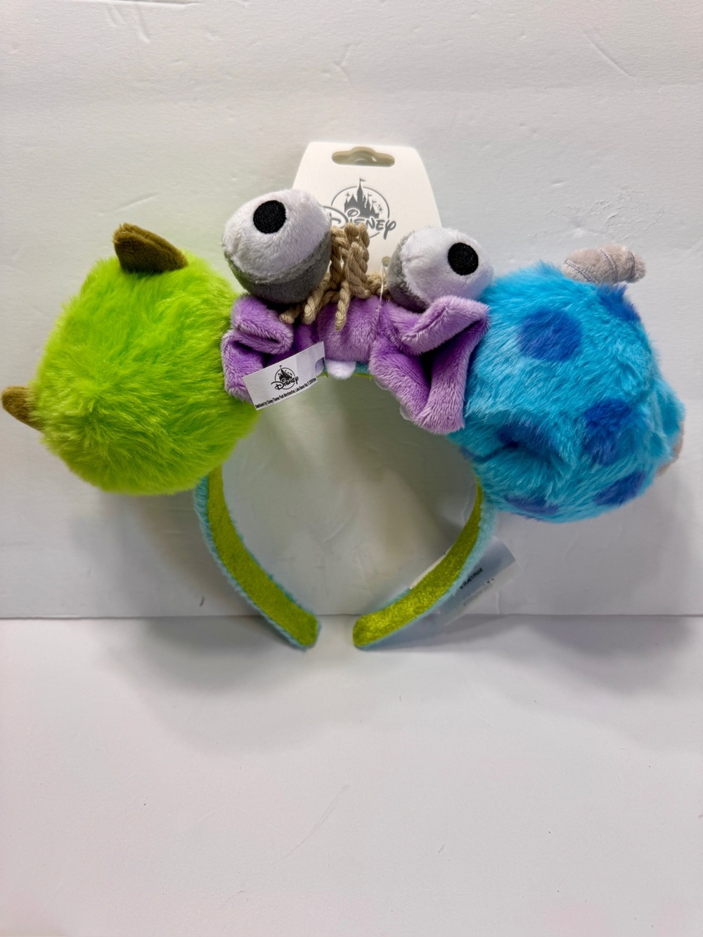 NWT Monsters, Inc. Plush Ear Headband Mike, sully, boo
